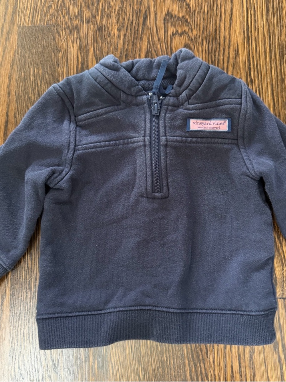 Vineyard Vines Navy Baby Half-Zip Pullover Hoodie
